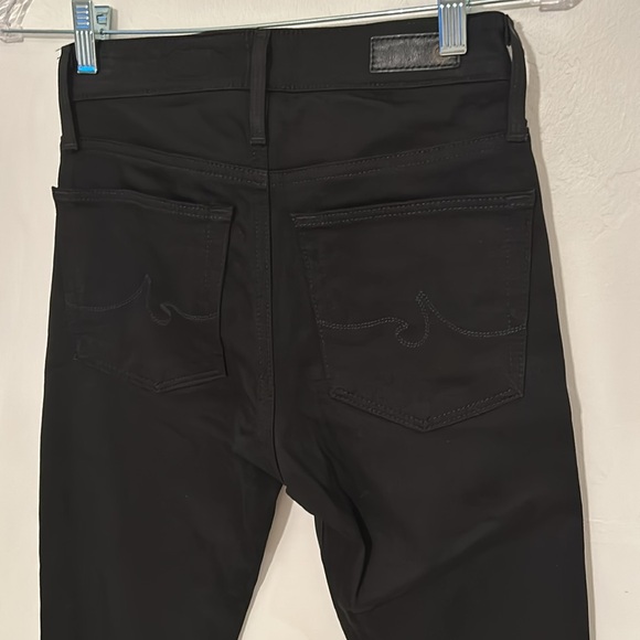 NWOT AG Farrah Skinny HR Black Ankle Coated Front Jeans - Picture 4 of 7